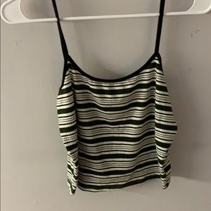 green striped tank top